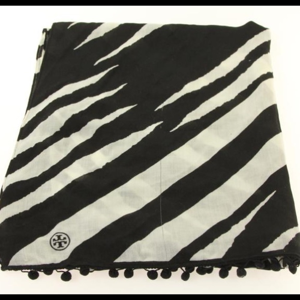 Tory Burch zebra print scarf